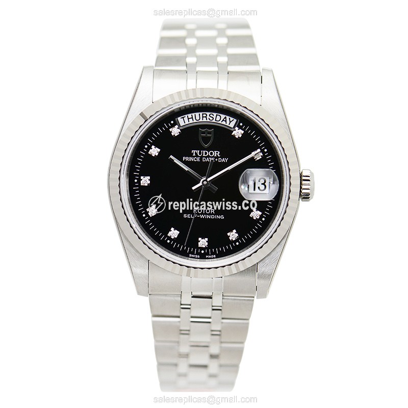 Tudor Prince Date-Day Replica Watch - Automatic - White Dial - View 2