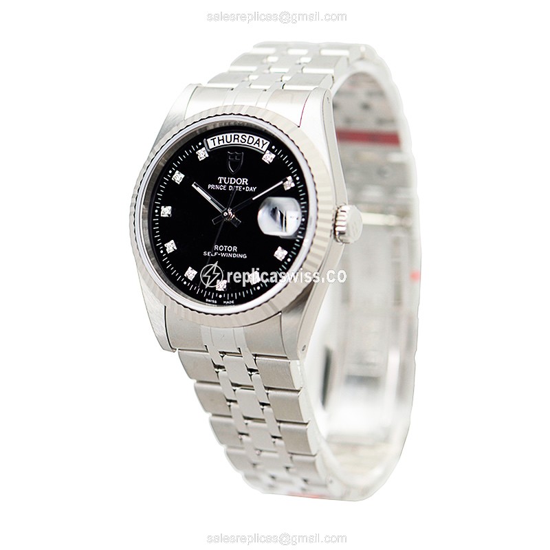 Tudor Prince Date-Day Replica Watch - Automatic - White Dial - View 3
