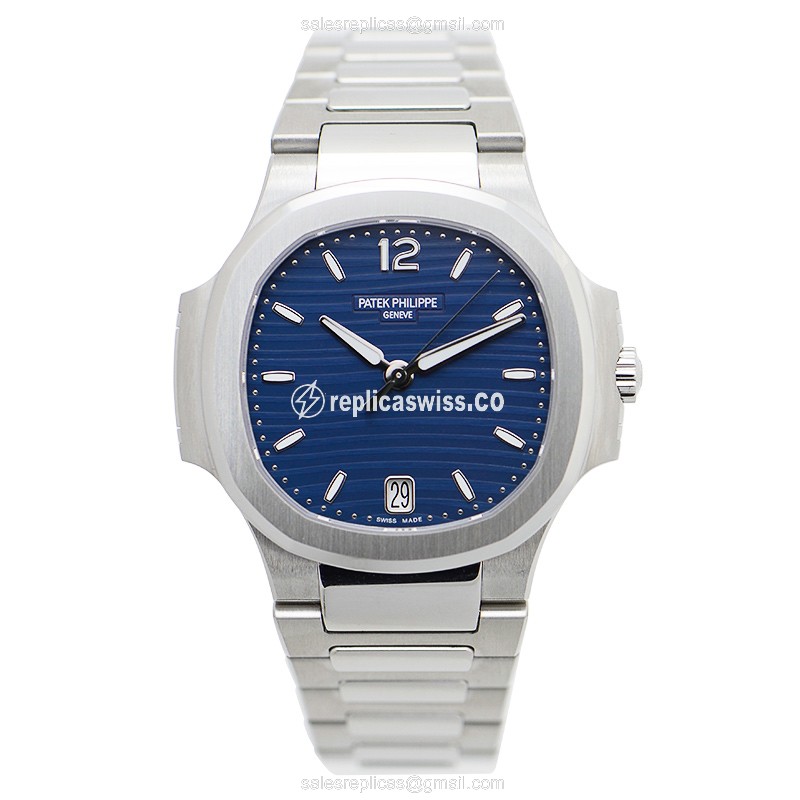 Patek Philippe 7118/1A-001 Replica - Automatic - Blue Steel - Silver Clasp - 36mm - View 2