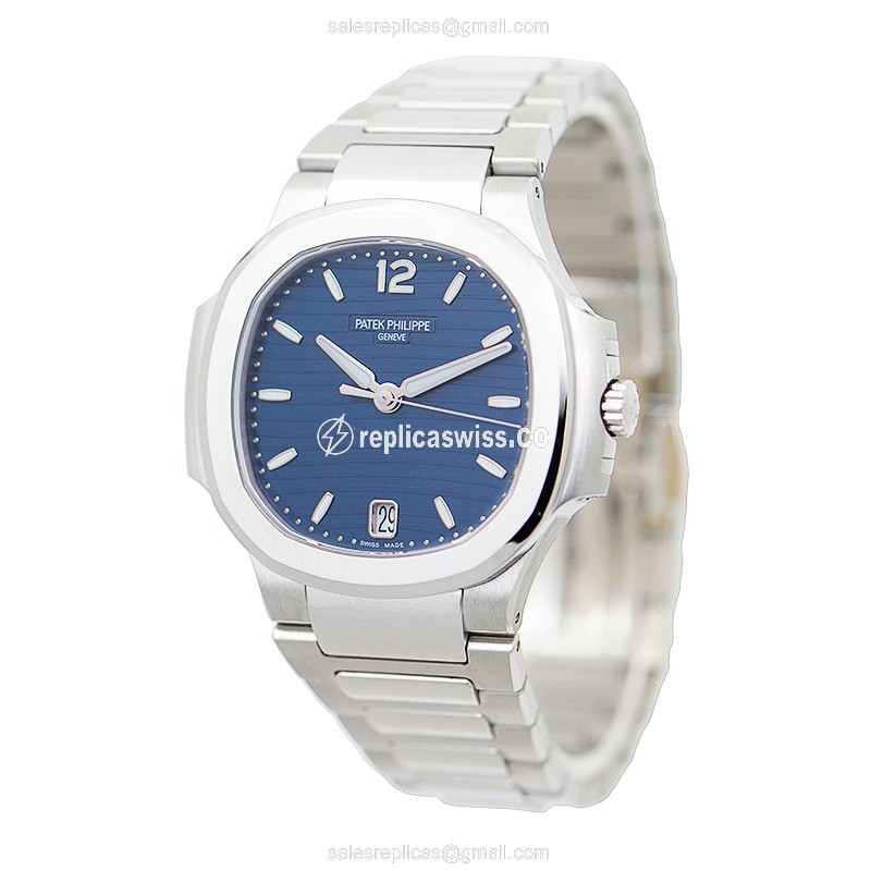 Patek Philippe 7118/1A-001 Replica - Automatic - Blue Steel - Silver Clasp - 36mm - View 3