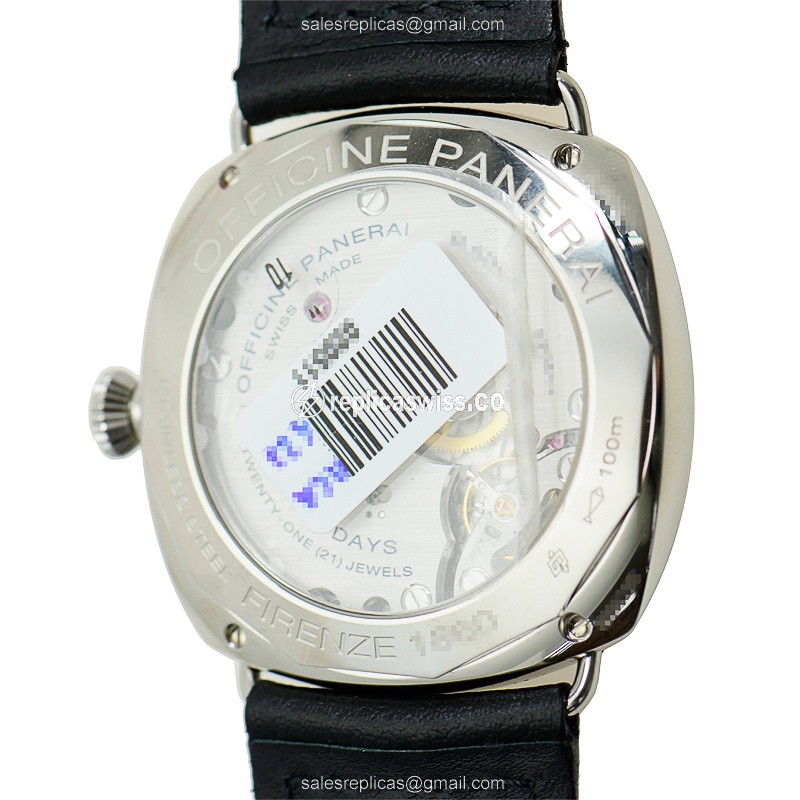 Panerai PAM00610 RADIOMIR - Manual - Steel Case - Black Dial - Black Cowhide Strap - Buckle Clasp - View 3