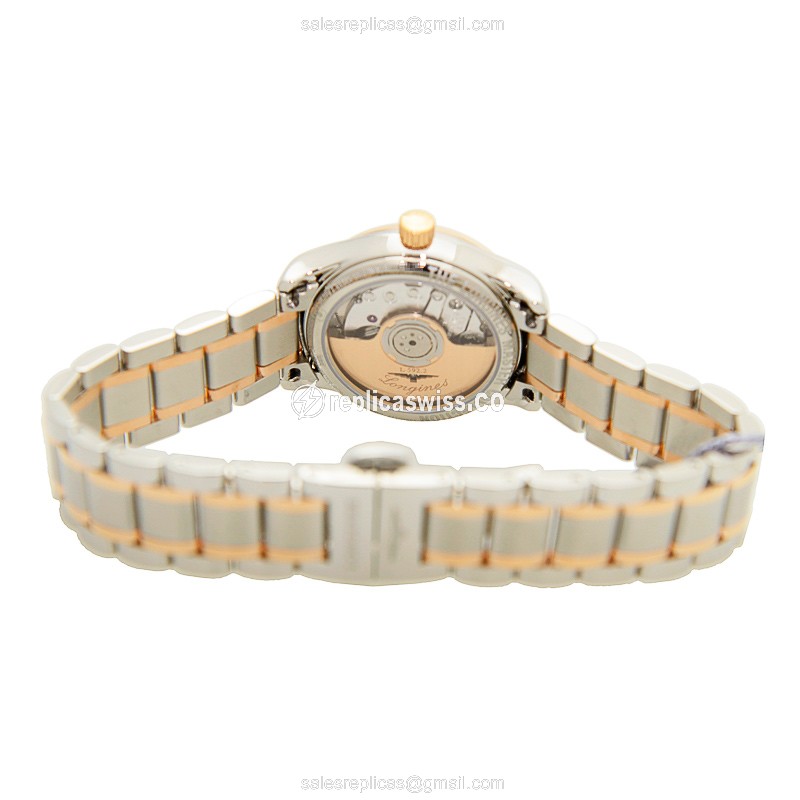 Longines L2.128.5.99.7 Replica - Automatic - Gold-Plated Case - Gold Dial - View 4