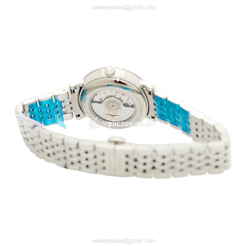 Longines L4.310.4.11.6 Replica - Automatic - Stainless Steel - White Dial, Silver Clasp - View 4