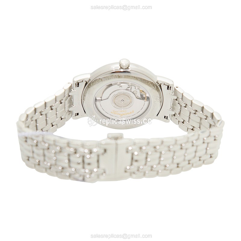 Longines Presence Replica - Automatic - Steel Case - Silver Dial - Steel Strap - View 4