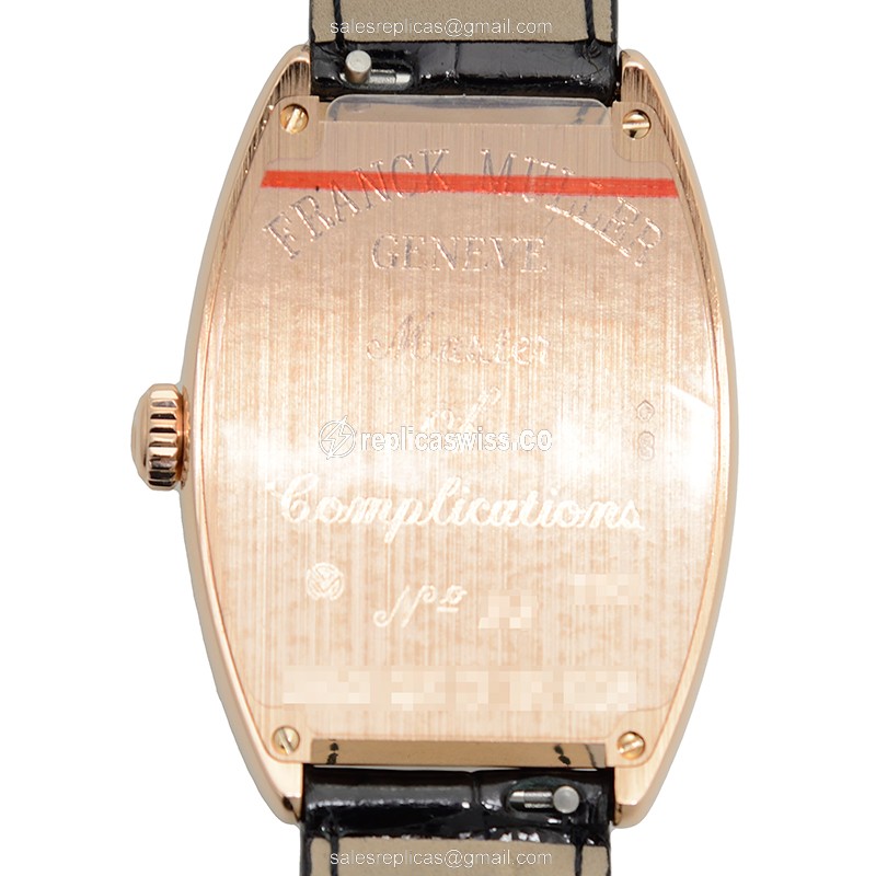 Franck Muller Master Banker Quartz - Rose Gold - Diamonds - Silver Dial - Alligator Black Buckle - View 3
