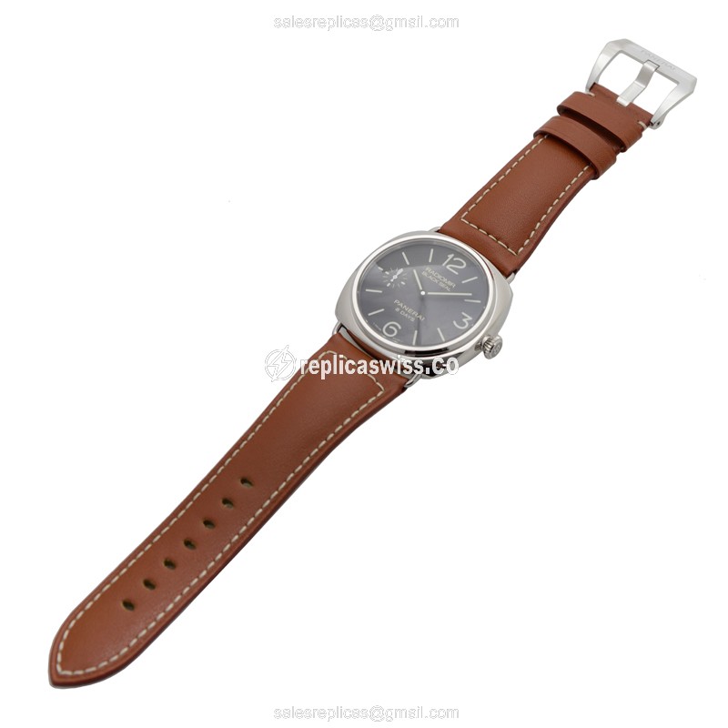 Panerai PAM00609 RADIOMIR - Manual - Stainless Steel - Black - Brown Cowhide - Buckle - Sapphire Crystal - View 2