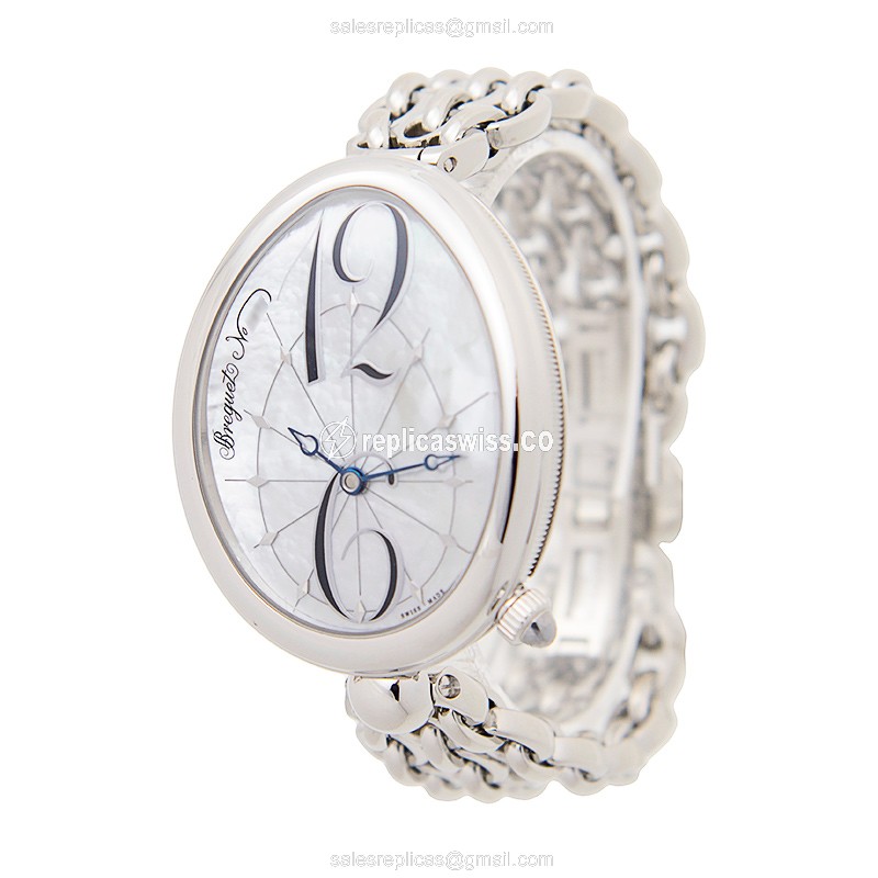 Rolex Replica Breguet 8967ST/58/J50 - Automatic - Steel - White Dial - Silver Clasp - View 3