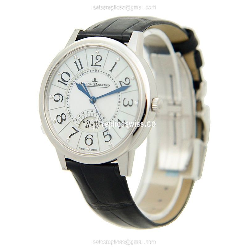 Jaeger-Lecoultre Q3548490 Rendez-Vous - Automatic - Steel Case - White Dial - Black Alligator Strap - View 3