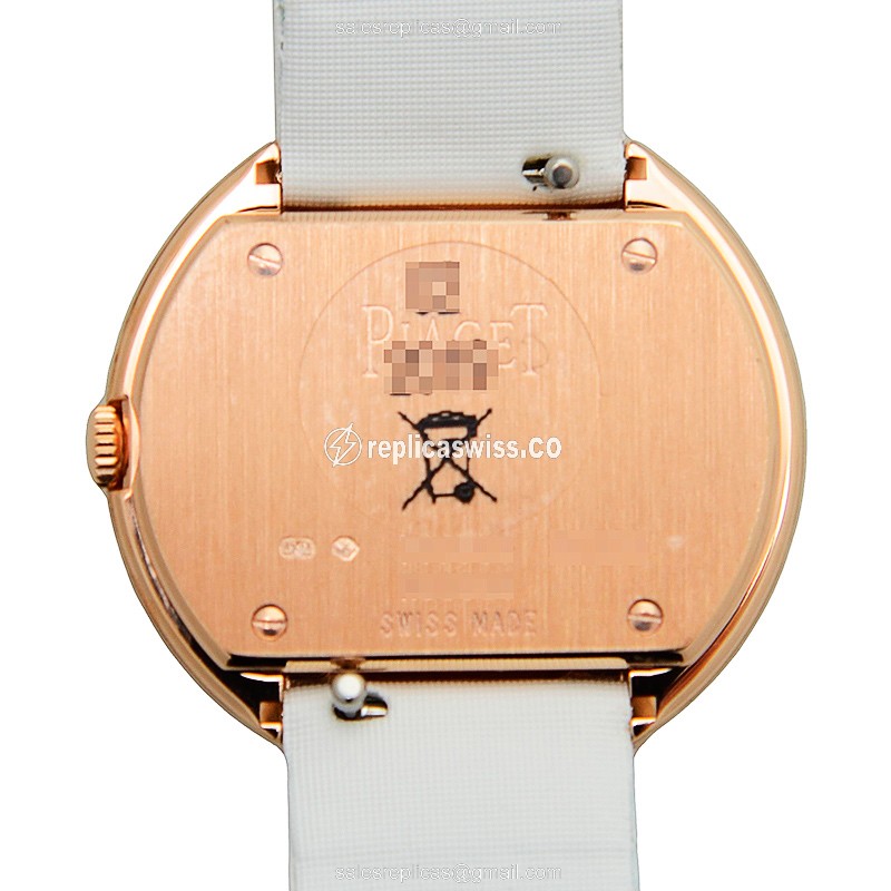 Piaget POSSESSION Quartz - 18kt Rose Gold - Diamonds - Gold Dial - Buckle Clasp - View 3