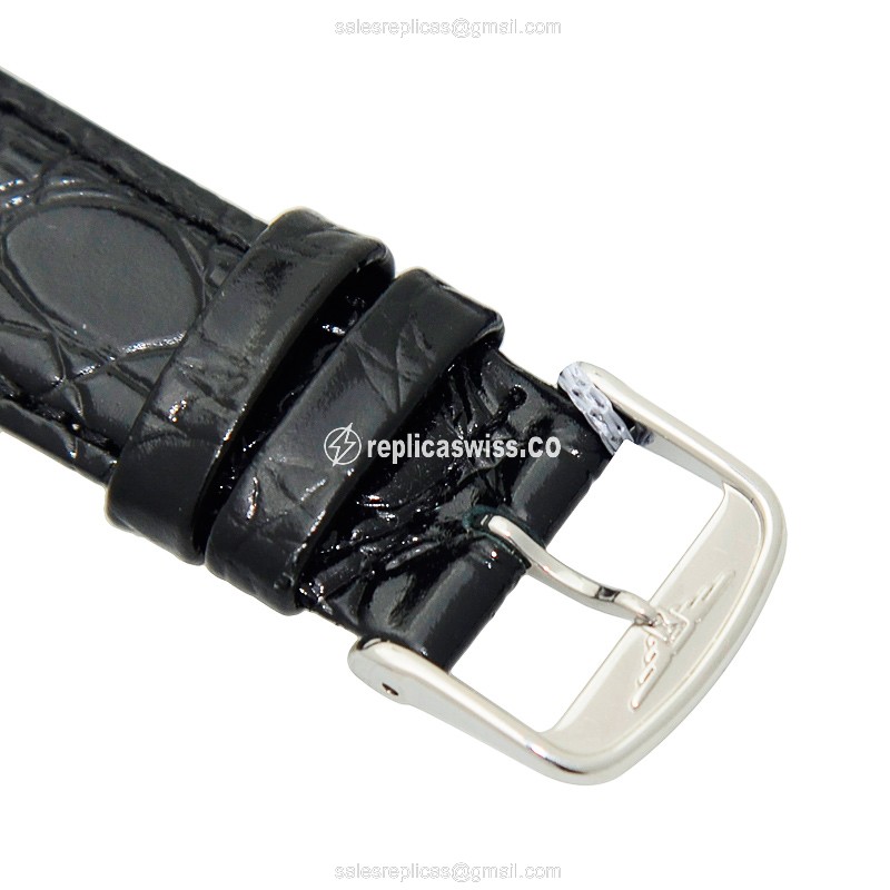 Longines Lyre Replica - Automatic - Stainless Steel - White Dial, Leather Strap - View 4