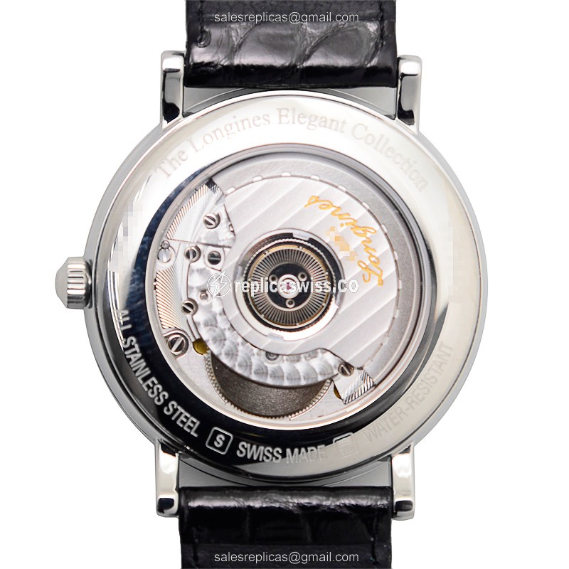 Longines L4.910.4.72.2 Replica - Automatic - Stainless Steel - Dark Grey Dial - View 3