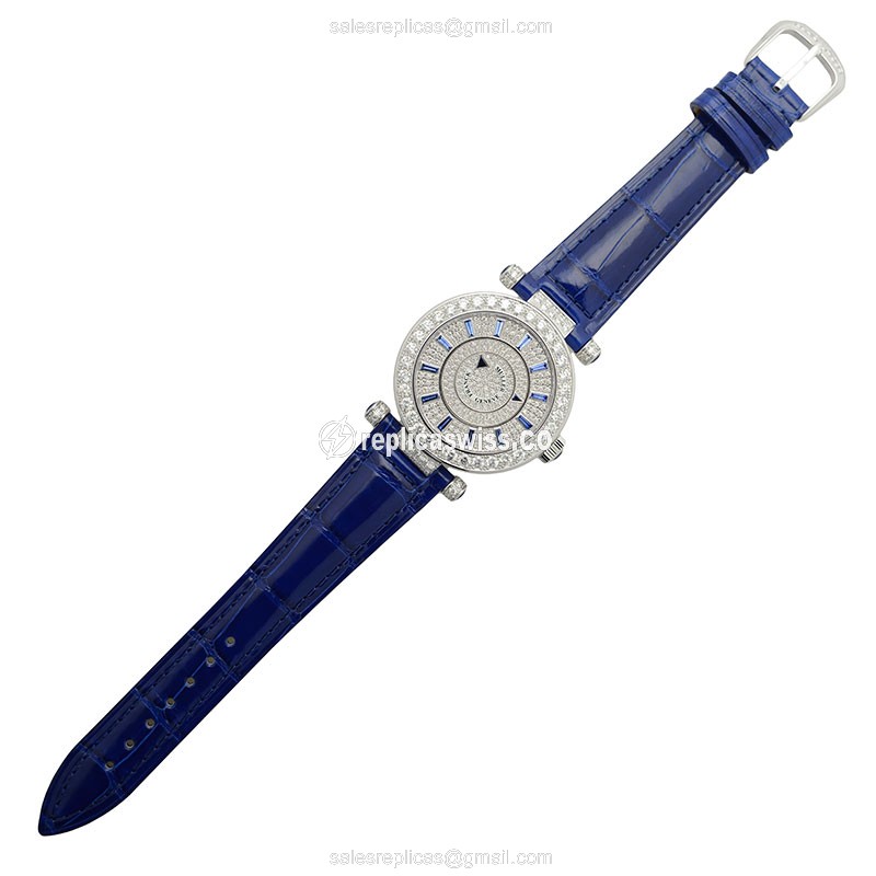 Franck Muller DM 39 D 1R CD (OG) DOUBLE MYSTERY Automatic 18kt White Gold & Diamond - View 2