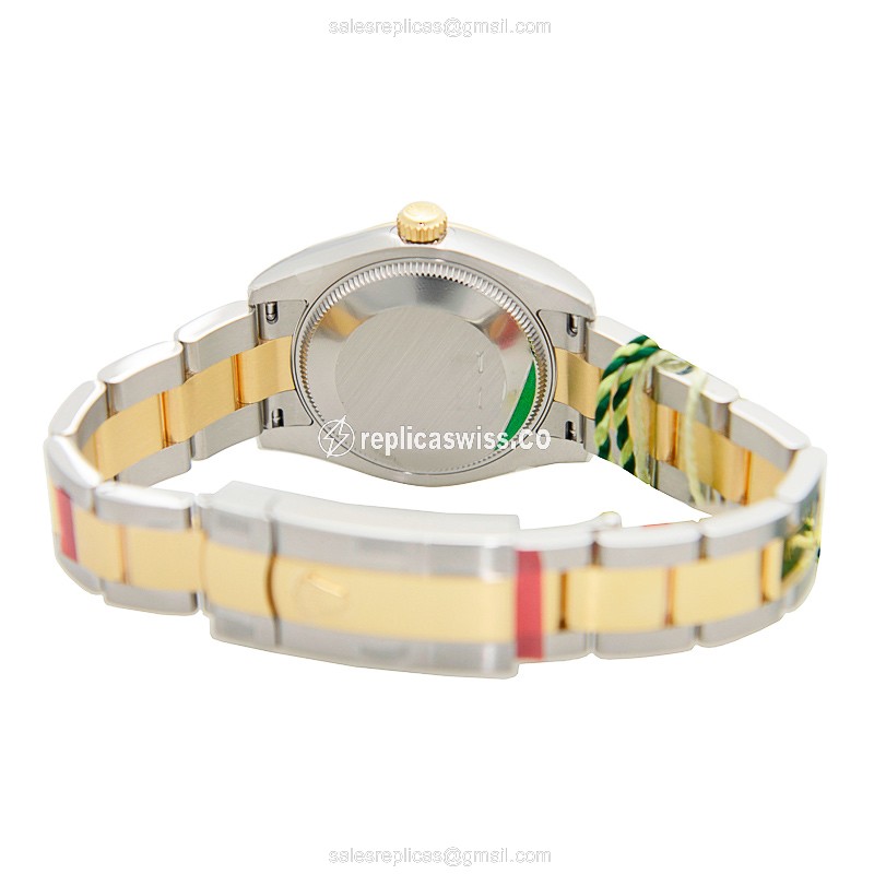 Rolex 178273WTRN_O LADY DATEJUST Automatic 18kt Gold & Steel - View 4