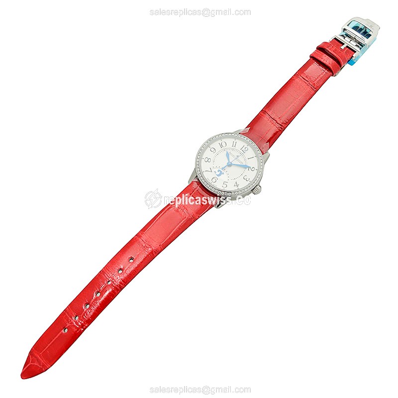 Jaeger-Lecoultre Q3468422 Rendez-Vous - Automatic - White Dial - Red Alligator Strap - Clasp - View 2