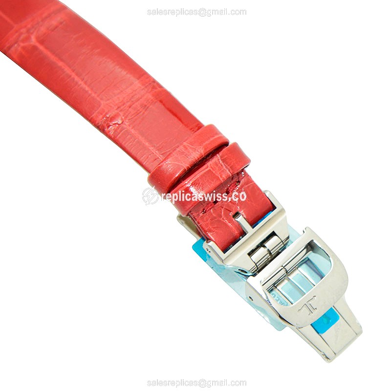Jaeger-Lecoultre Q3468422 Rendez-Vous - Automatic - White Dial - Red Alligator Strap - Clasp - View 4