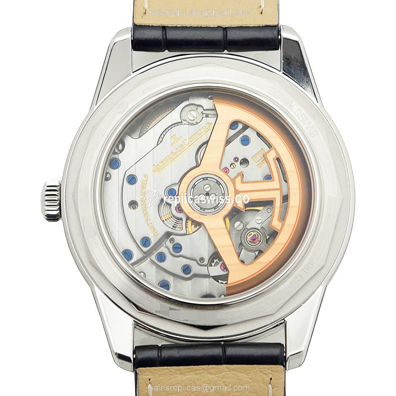 Jaeger-Lecoultre Q8018420 GEOPHYSIC - Automatic - Steel Case - White Dial - Black Alligator Strap - View 3