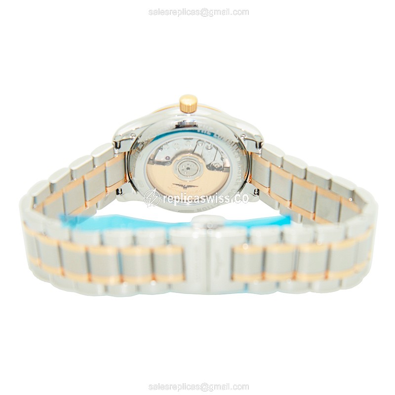 Longines L2.257.5.99.7 Replica - Automatic - 18kt Rose Gold & Steel Case - Gold Dial - View 4