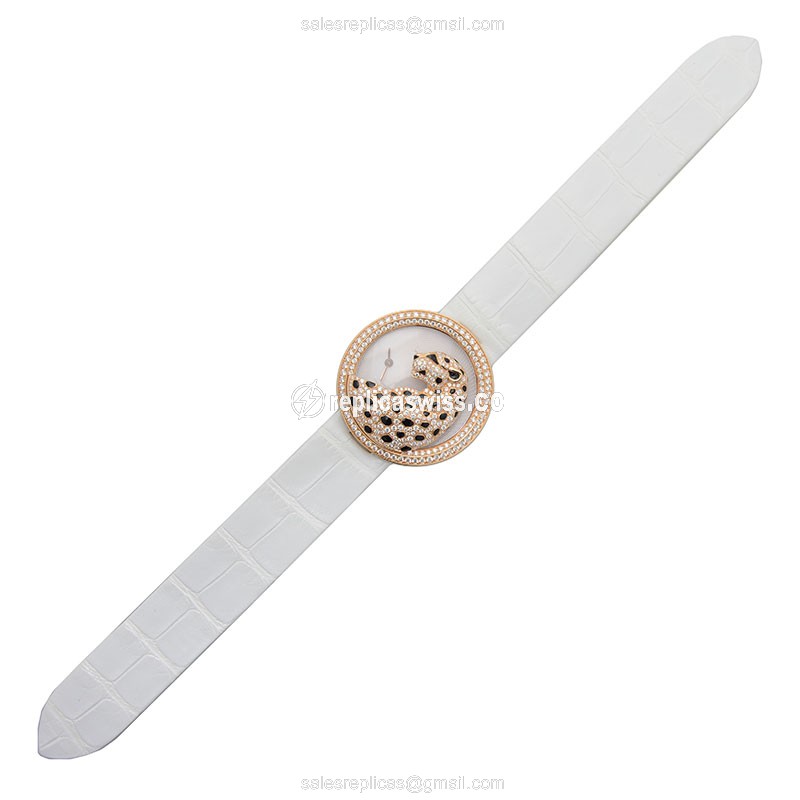 Cartier HPI00762 BESTIAIRE Quartz 18kt Rose Gold & Diamonds - View 2