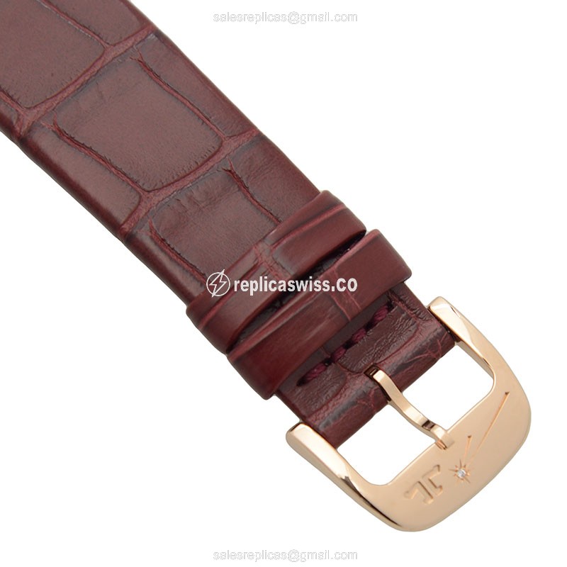 Jaeger-Lecoultre Rendez-Vous 18kt Rose Gold - Automatic - Brown Dial - Alligator Brown Strap - View 4