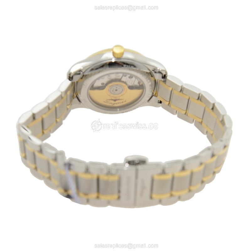 Longines Master Replica - Automatic - White Dial on Silver Steel Strap - View 4