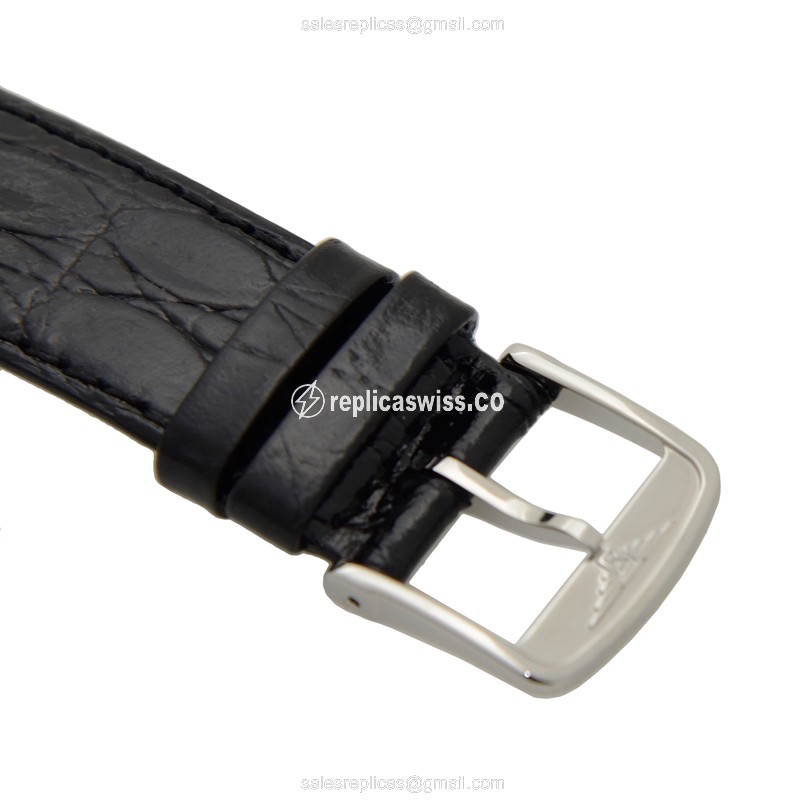 Longines Presence Replica - Automatic - Silver Steel - Black Alligator Buckle - View 4