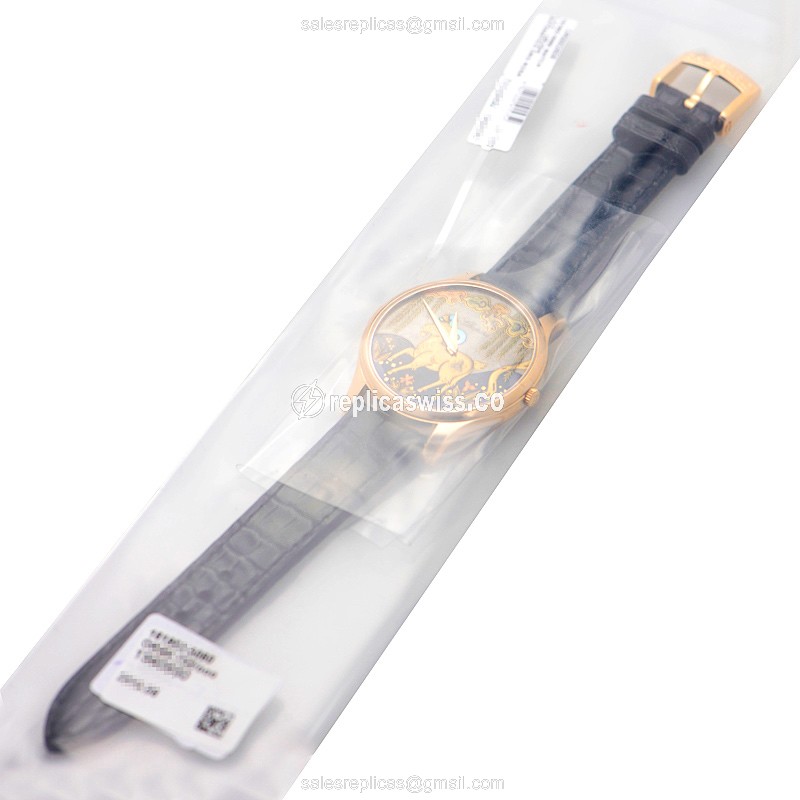 Chopard L.U.C 161902-5060 - Automatic - 18kt Rose Gold - Buckle Clasp - Black Alligator Strap - View 2