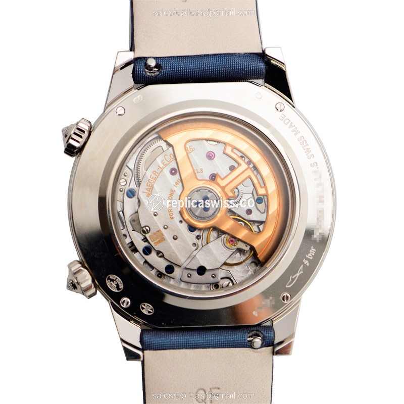 Jaeger-Lecoultre Rendez-Vous Replica - Automatic - White Gold - Blue Dial - Diamond Accents - View 3
