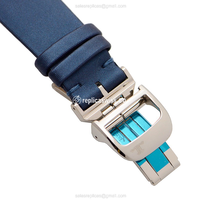 Jaeger-Lecoultre Rendez-Vous Replica - Automatic - White Gold - Blue Dial - Diamond Accents - View 4