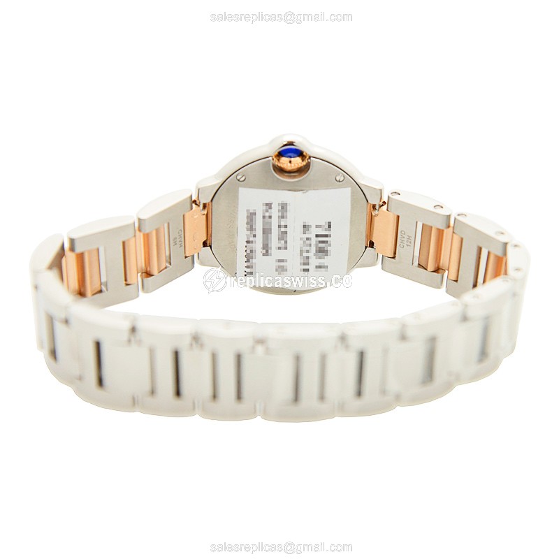 Cartier Ballon Bleu Replica Watch - Rose Gold - Pink Dial - View 4