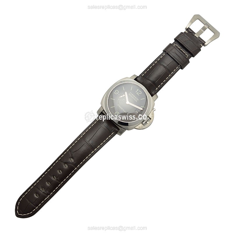 Panerai PAM00351 Replica - Automatic - Titanium - Brown Dial - Alligator Brown Buckle - View 2