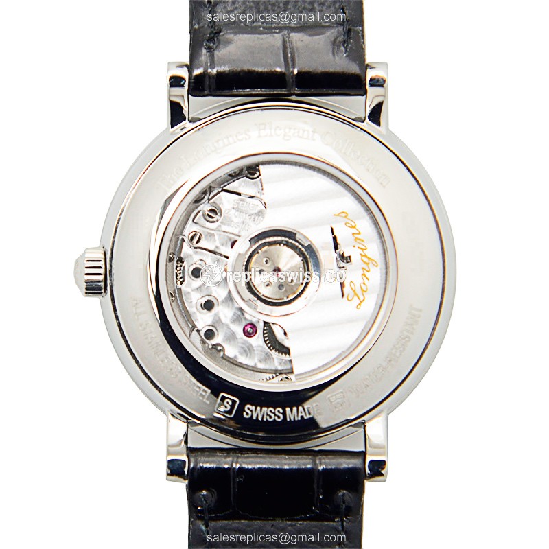 Longines L4.310.4.12.2 Replica - Automatic - White Dial on Silver Steel Strap - View 3