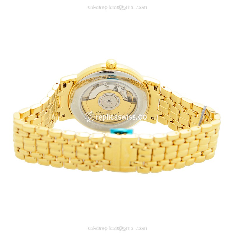 Longines Presence Replica - Gold Case, Automatic, Gold Dial & PVD Gold Strap - View 4