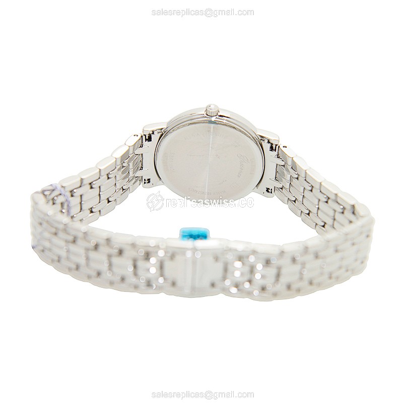 Longines Presence Replica - Quartz - Stainless Steel Case - White Dial, Silver Clasp - View 4