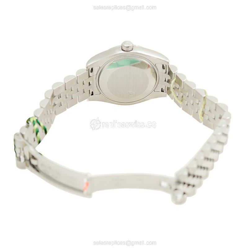 Rolex Datejust Replica - Automatic - White Gold & Steel Case - Gray Dial, Silver Clasp, Steel Strap - View 4