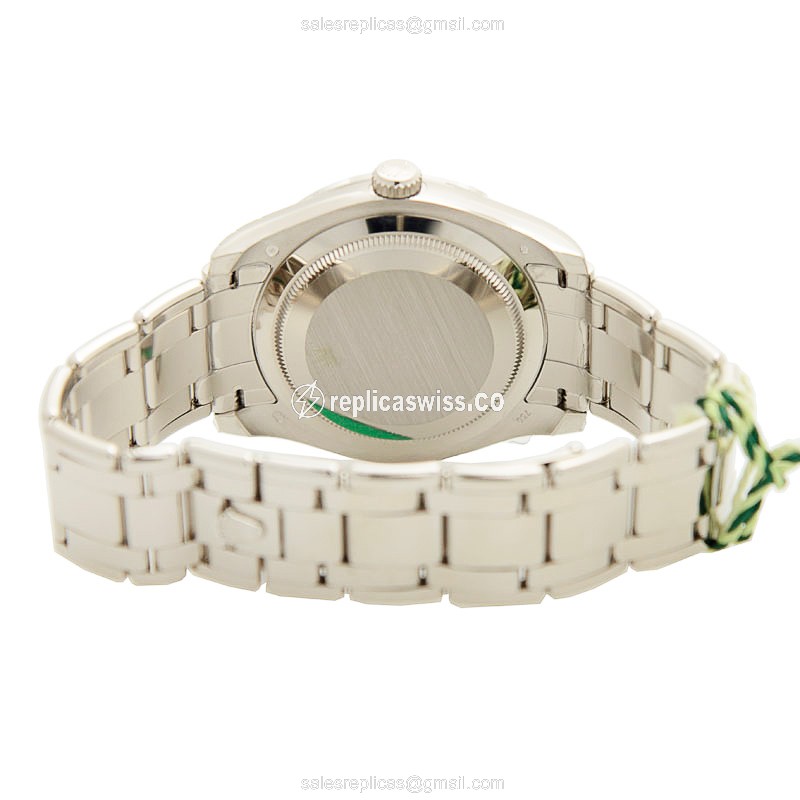 Rolex Datejust Replica - Automatic - White Gold - Sapphire - Purple Dial - View 4