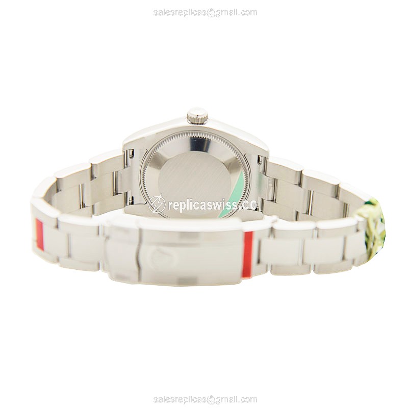 Rolex Datejust Replica - Automatic - Silver Case, Silver Dial - 18mm Band - View 4