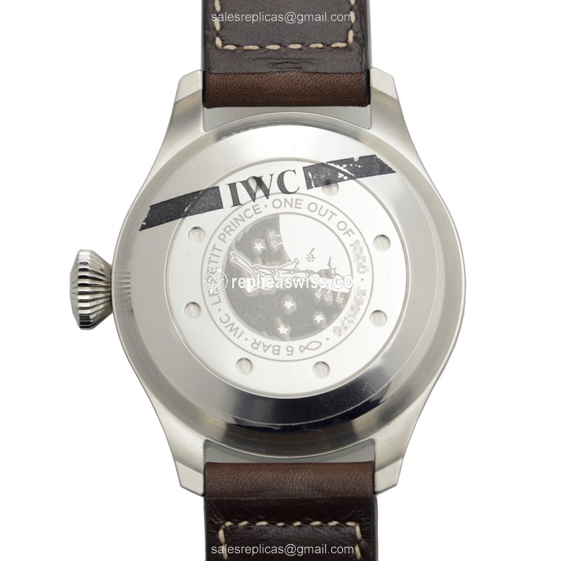 IWC PILOTS Replica - Automatic - Blue Dial - Brown Cowhide - Sapphire Crystal - View 3