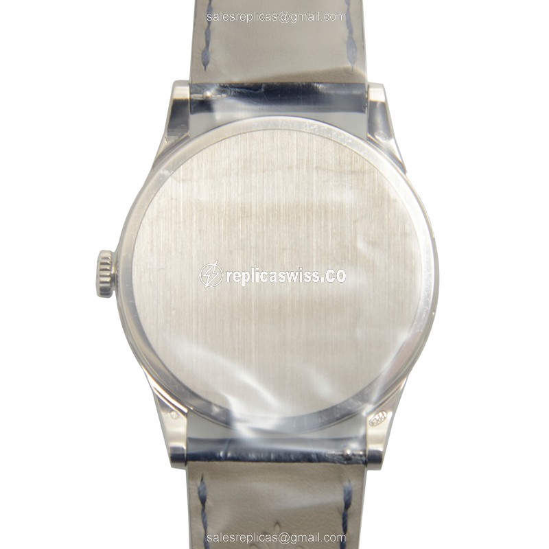 Patek Philippe 5089G-030 RARE - Auto 18kt Gold - Blue Dial - Blue Alligator Buckle - View 3