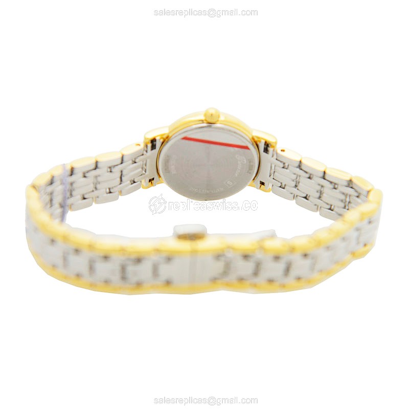 Longines Presence Replica - Quartz - Gold-Plated Case - White Dial, Silver Strap - View 4