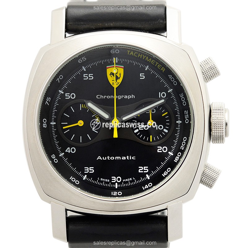 Panerai FER00019 Replica - Automatic - Steel Case - Black Dial - Rubber Strap - View 2