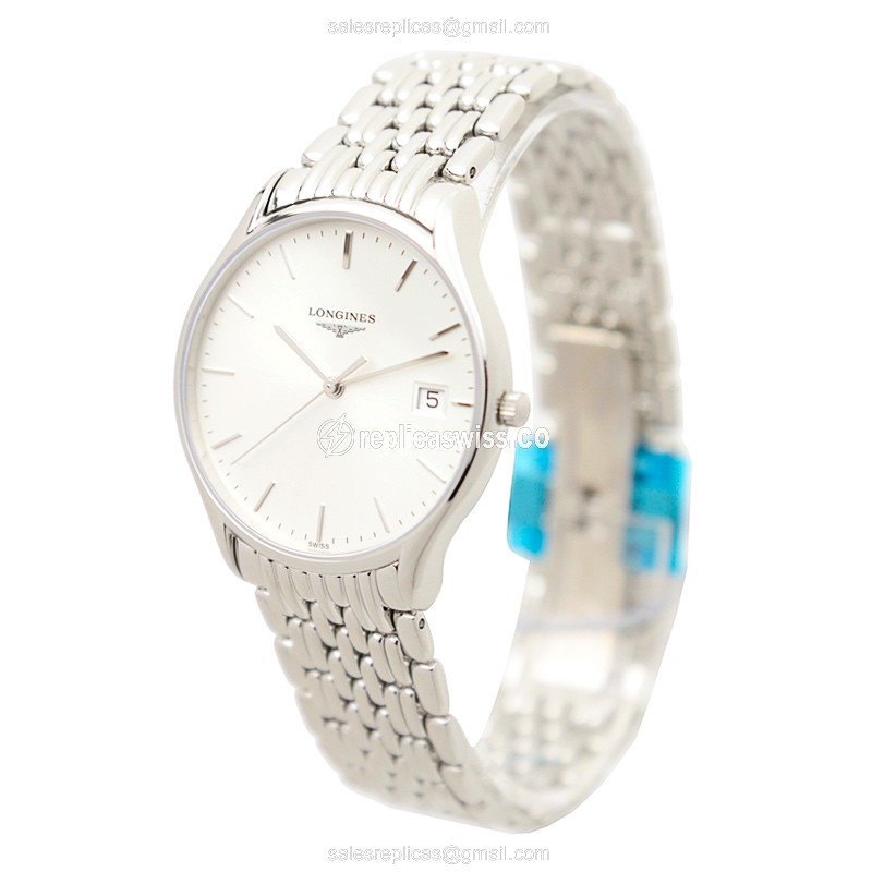 Longines Lyre Quartz - Silver Case - Automatic - Silver Dial - Steel Strap - View 3