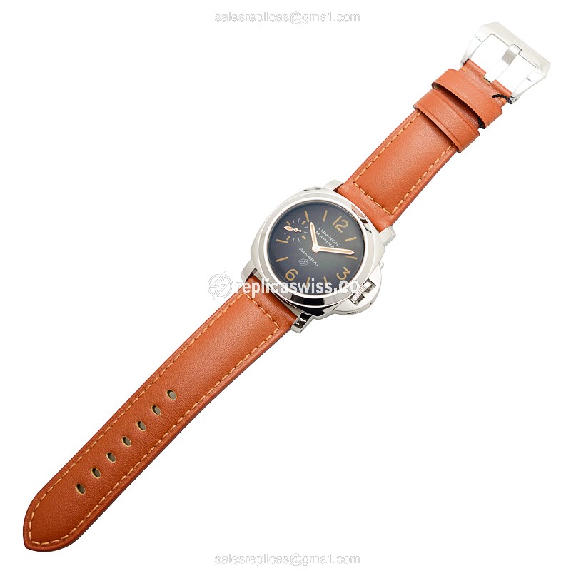 Panerai PAM00632 LUMINOR - Manual - Steel Case - Brown Dial - Brown Cowhide - Buckle - Sapphire Crystal - View 2
