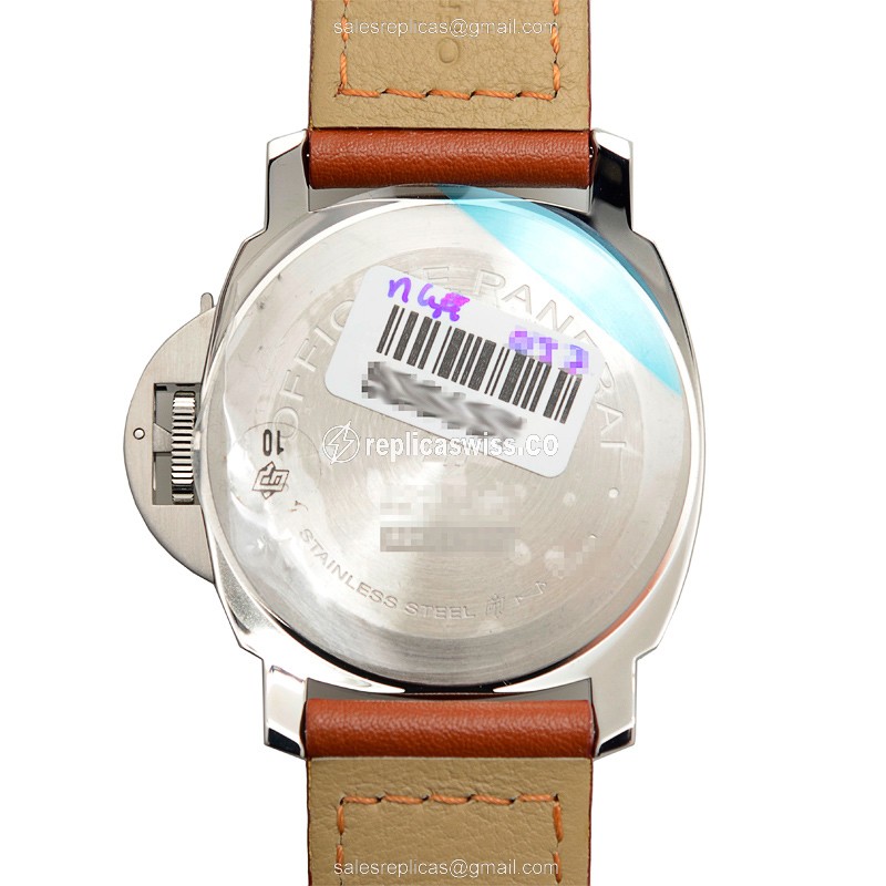 Panerai PAM00632 LUMINOR - Manual - Steel Case - Brown Dial - Brown Cowhide - Buckle - Sapphire Crystal - View 3