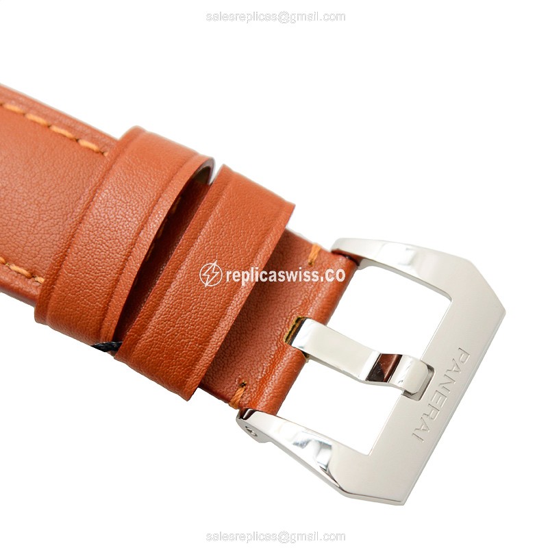 Panerai PAM00632 LUMINOR - Manual - Steel Case - Brown Dial - Brown Cowhide - Buckle - Sapphire Crystal - View 4