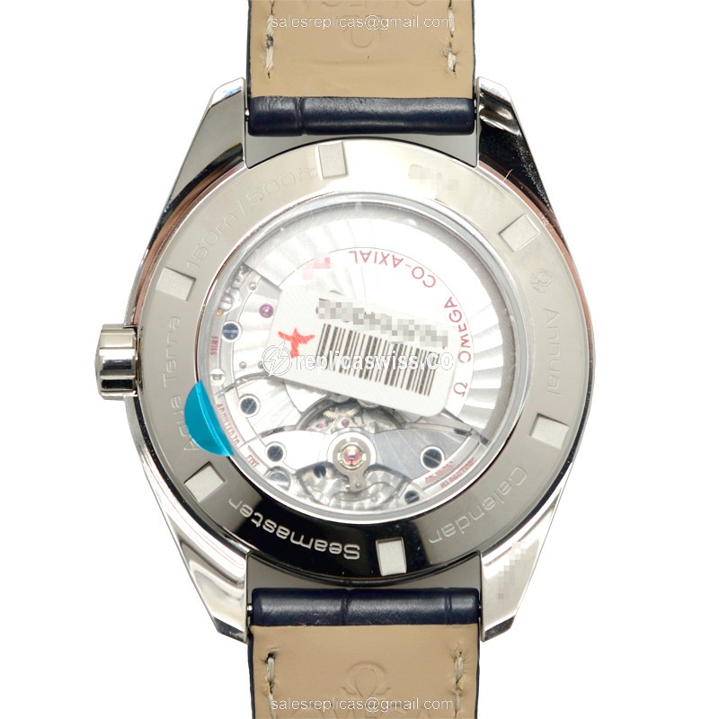 Omega Seamaster 231.13.43.22.03.002 - Automatic - Blue Dial - Leather Blue Strap - View 3