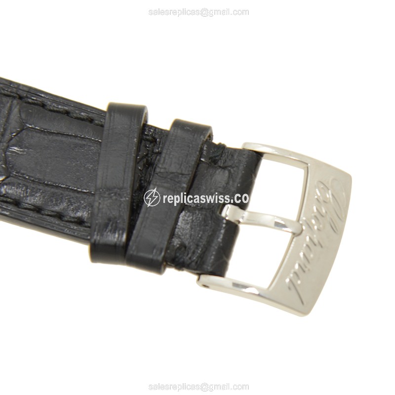 Chopard Imperiale Replica - Automatic - Steel Case - Silver Dial - Black Alligator Strap - View 4