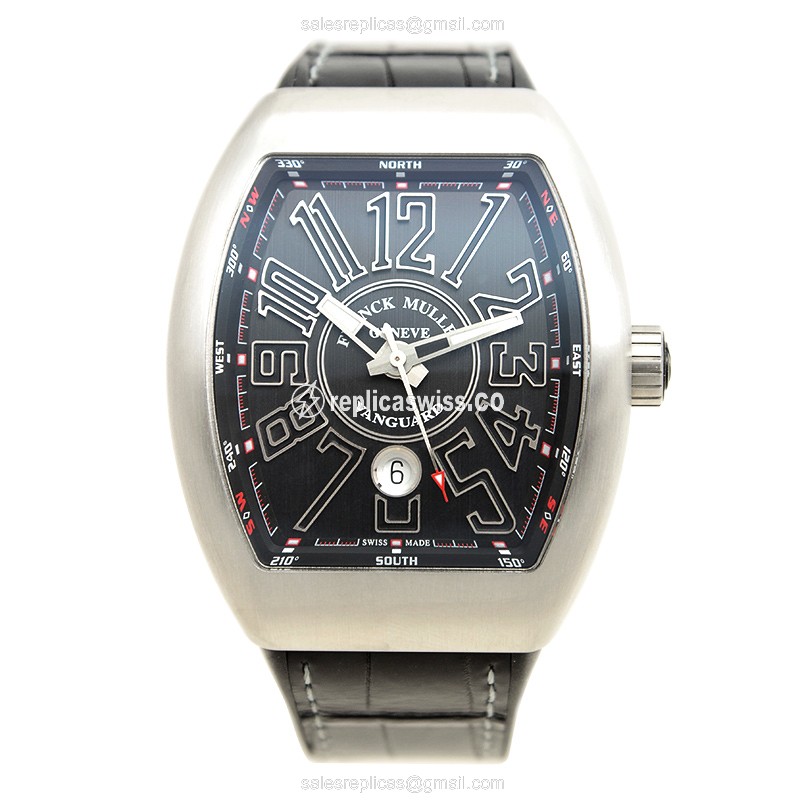 Franck Muller Vanguard Replica - Automatic Steel Black Dial - View 2