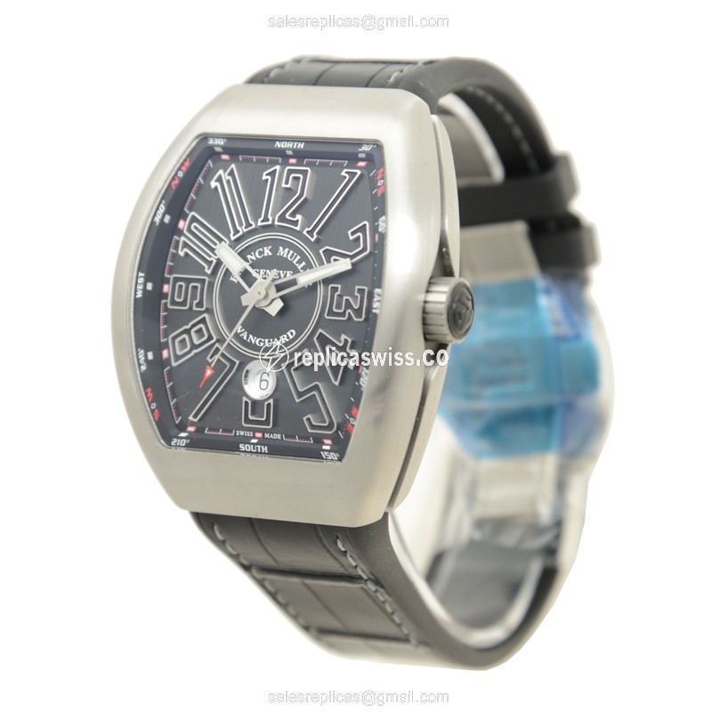 Franck Muller Vanguard Replica - Automatic Steel Black Dial - View 3
