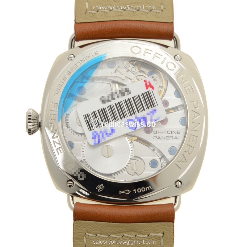 Panerai PAM00183 RADIOMIR - Manual - Stainless Steel - Black Dial - Brown Cowhide - Buckle - View 3