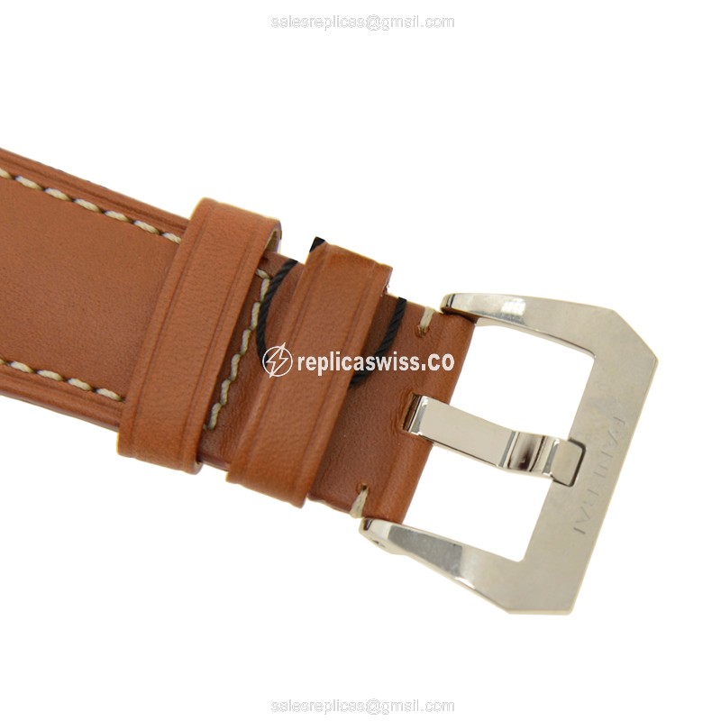 Panerai PAM00183 RADIOMIR - Manual - Stainless Steel - Black Dial - Brown Cowhide - Buckle - View 4